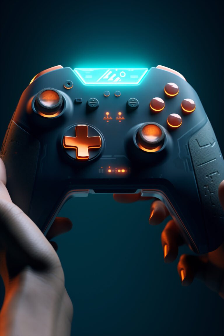 view-3d-video-game-controller